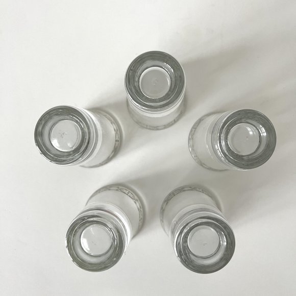 Vintage Sterling Silver Overlay Cocktail Shot Glasses- Barware, Set of 5 - Picture 9 of 14